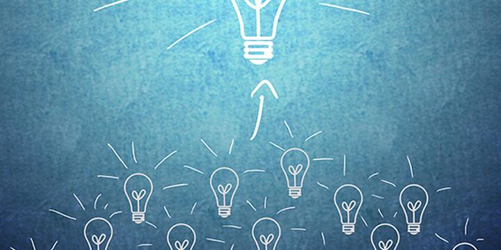 Drawn lightbulbs